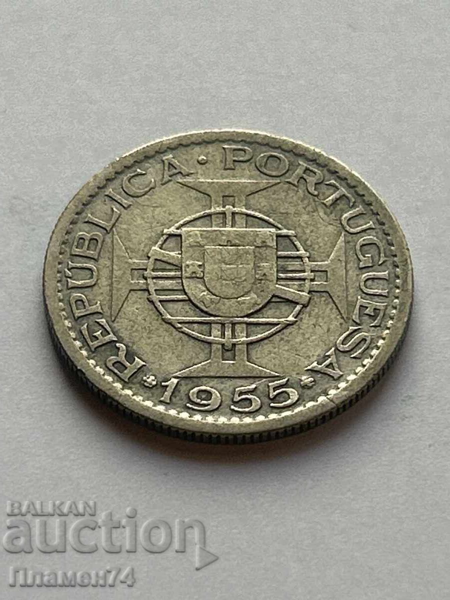 10 Escudos 1955 Mozambique with price 9.00 BGN | € 4.60