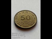 50 centimos 1988 Peru