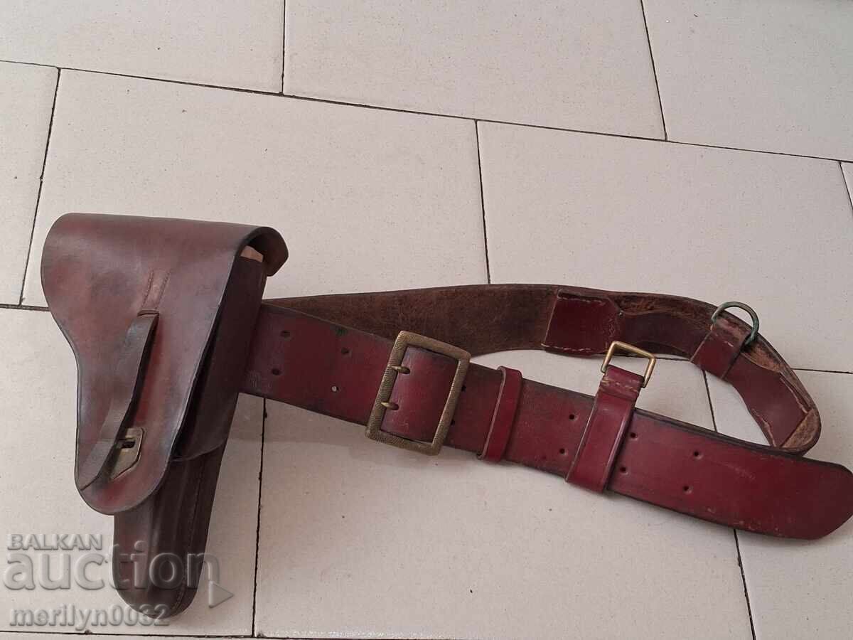 Combat officer's belt with holster, buckle, clasp with price 119.00 BGN | € 60.84