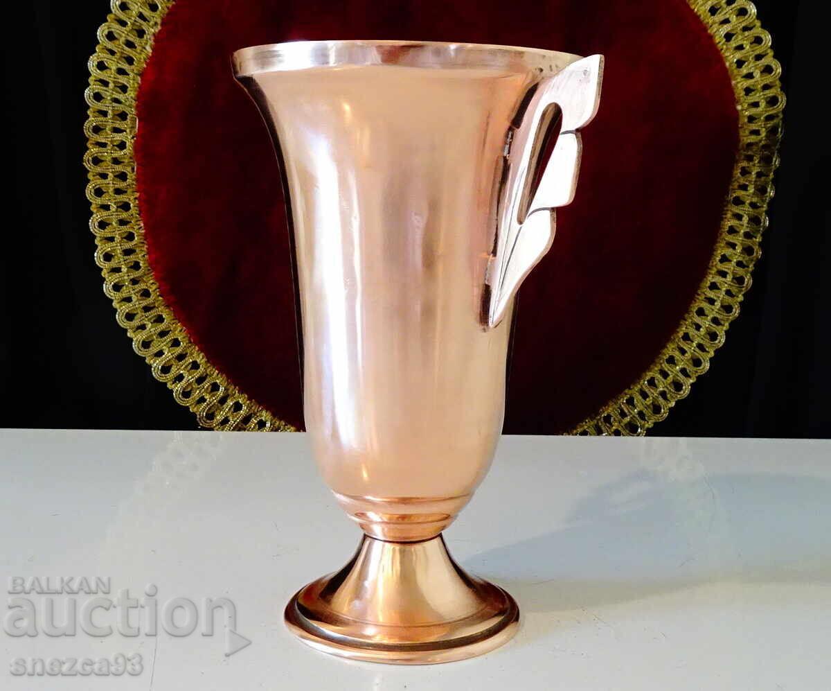 Licitație Cupa de vin din cupru 300 ml, cupru roșu pur Licitație Cupa de vin din cupru 300 ml, cupru roșu pur