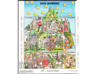 1993. Сан Марино. Села в Европа. Блок.