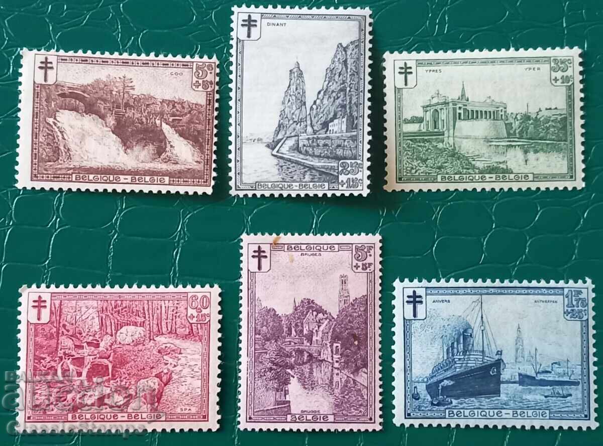 Clean Belgium series with stamp 1929 Clean Belgium series with stamp 1929