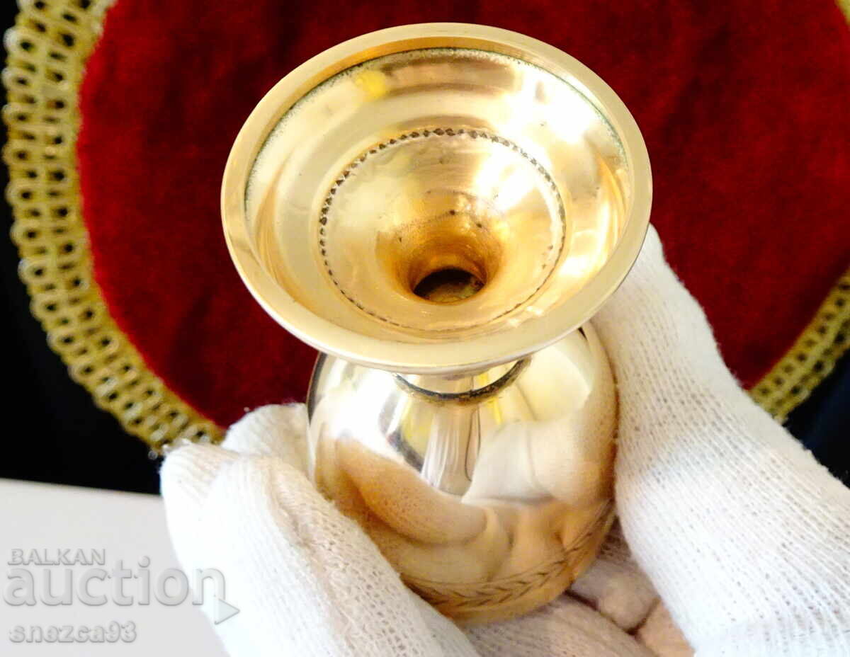 Χάλκινο φλιτζάνι για ρακή, δάφνινο στεφάνι - 5 Χάλκινο φλιτζάνι για ρακή, δάφνινο στεφάνι - 5