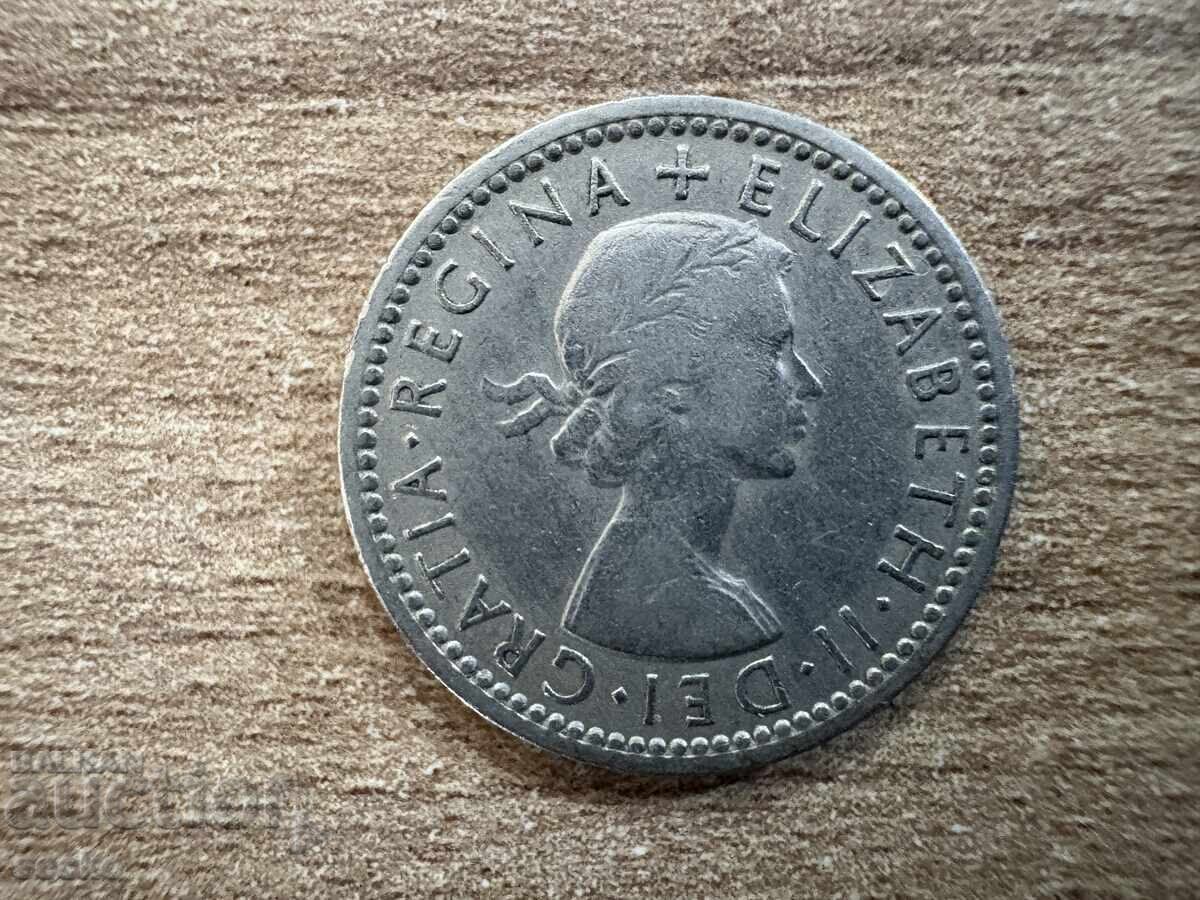 Marea Britanie - 6 pence (1954) cu preț 0.50 BGN | € 0.26 Marea Britanie - 6 pence (1954) cu preț 0.50 BGN | € 0.26