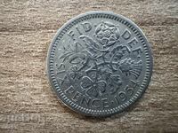 Marea Britanie - 6 pence (1954)