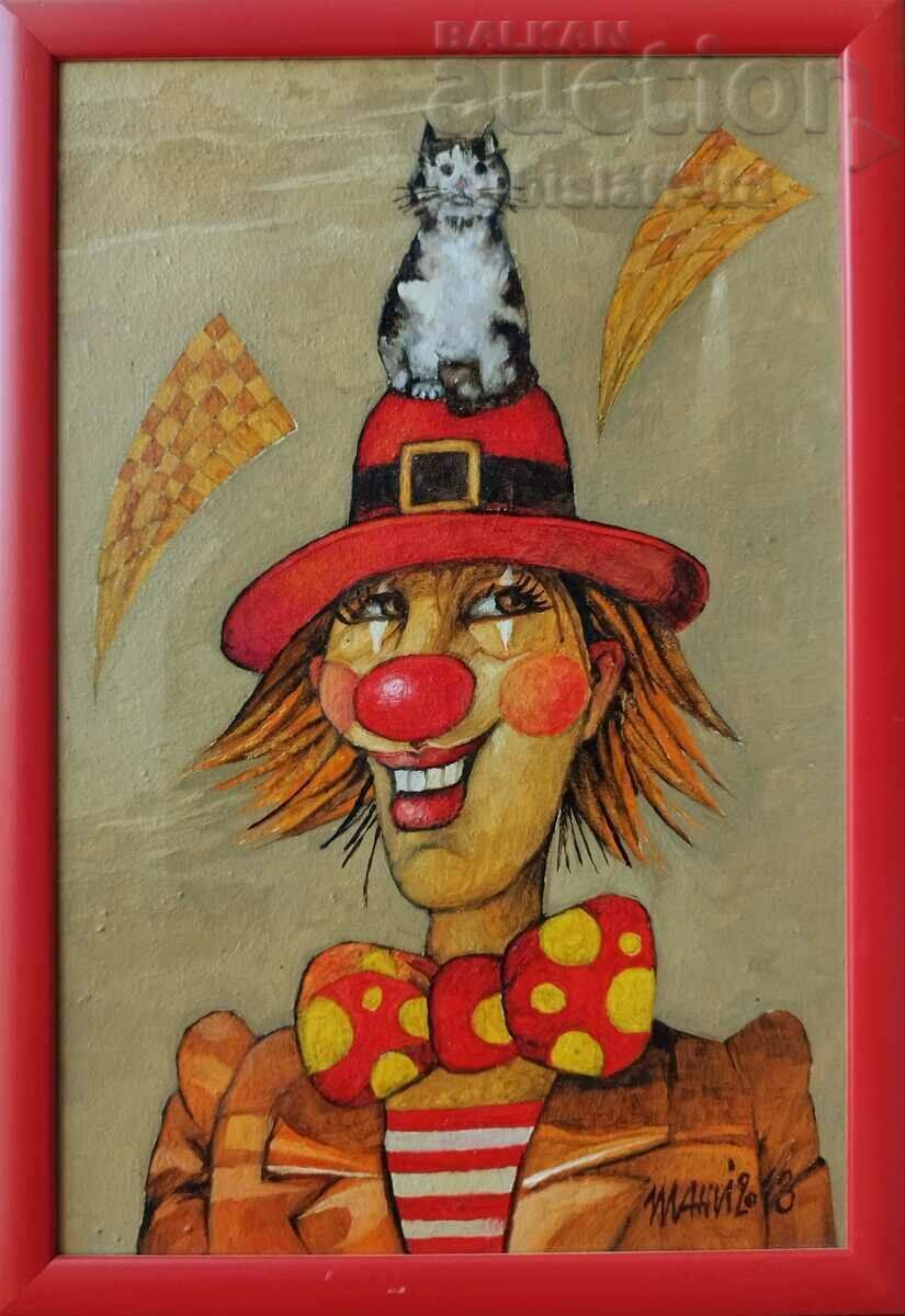 Painting, "Clown", 2013, art. Ishkhan Nigohosyan-Shani