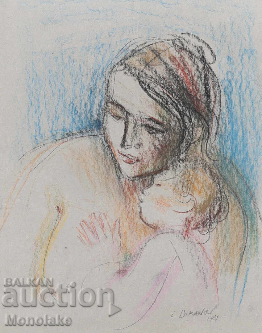 Λιούμπεν Ντίμανοφ (1933-2023) μεγάλο σχέδιο πίνακας