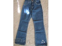 Blugi pentru fetițe, mărimea 29/32, cu capse