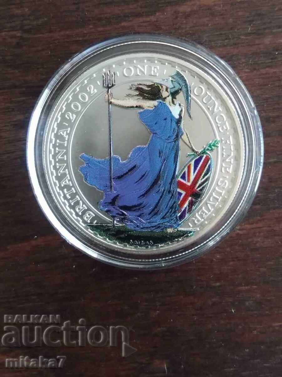 Silver coin Britain, 2002, Great Britain Silver coin Britain, 2002, Great Britain