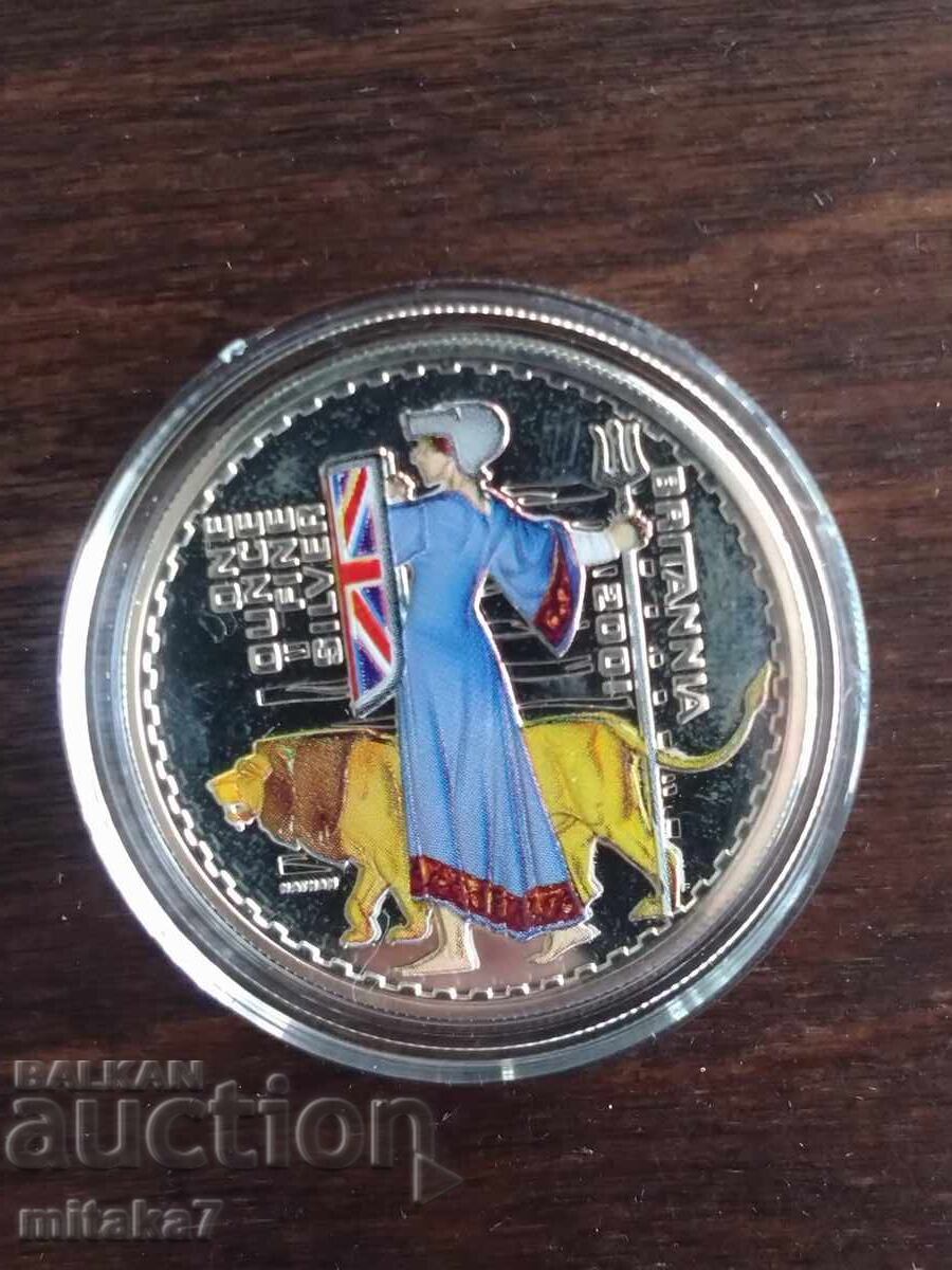 Silver coin Britain, 2001, Great Britain