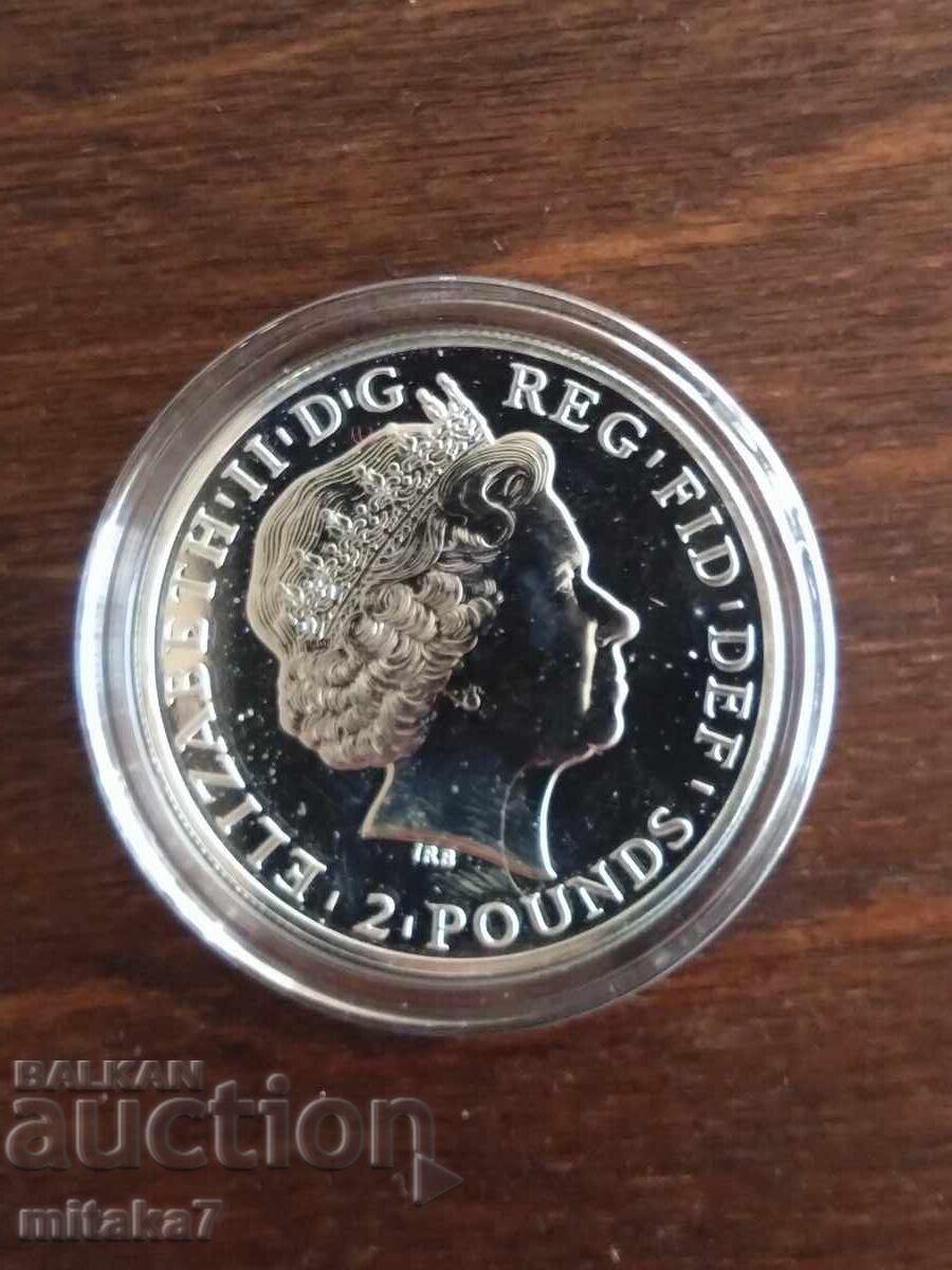 Silver Britannia Coin, 2011, United Kingdom with price 150.00 BGN | € 76.69