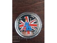 Monedă de argint Britannia, anul 2011, Marea Britanie