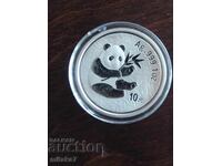 Silver Coin "Chinese Panda", 1oz, 2000