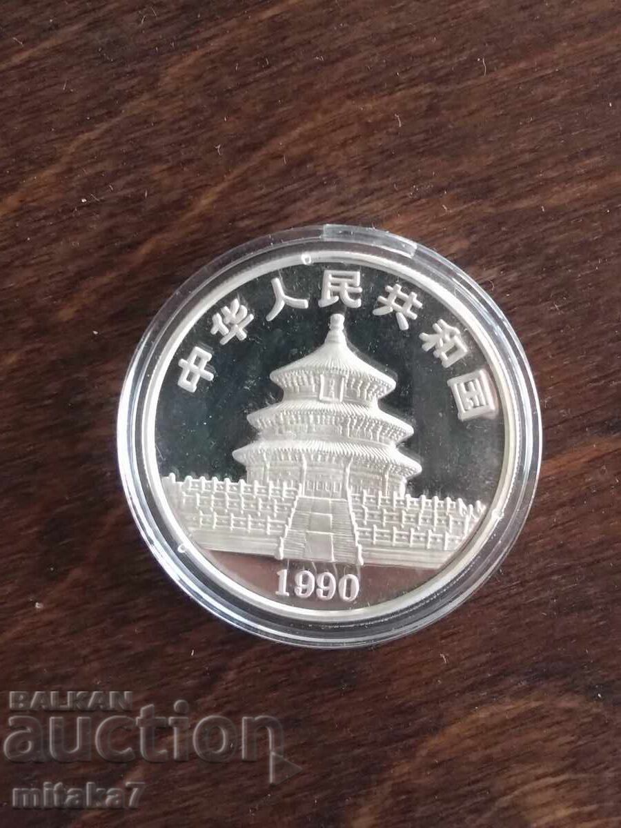 Сребърна монета "Китайска панда", 1oz, 1990 с цена € 149.00 | 291.42 лв.