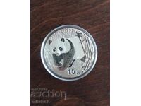 Silver Coin "Chinese Panda", 1oz, 2002