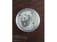 Silver coin "Chinese Panda", 1oz, 2001