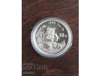 Silver Coin "Chinese Panda", 1oz, 1996