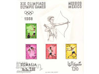 1968. Σομαλία. Ολυμπιακοί Αγώνες - Πόλη του Μεξικού. Μπλοκ