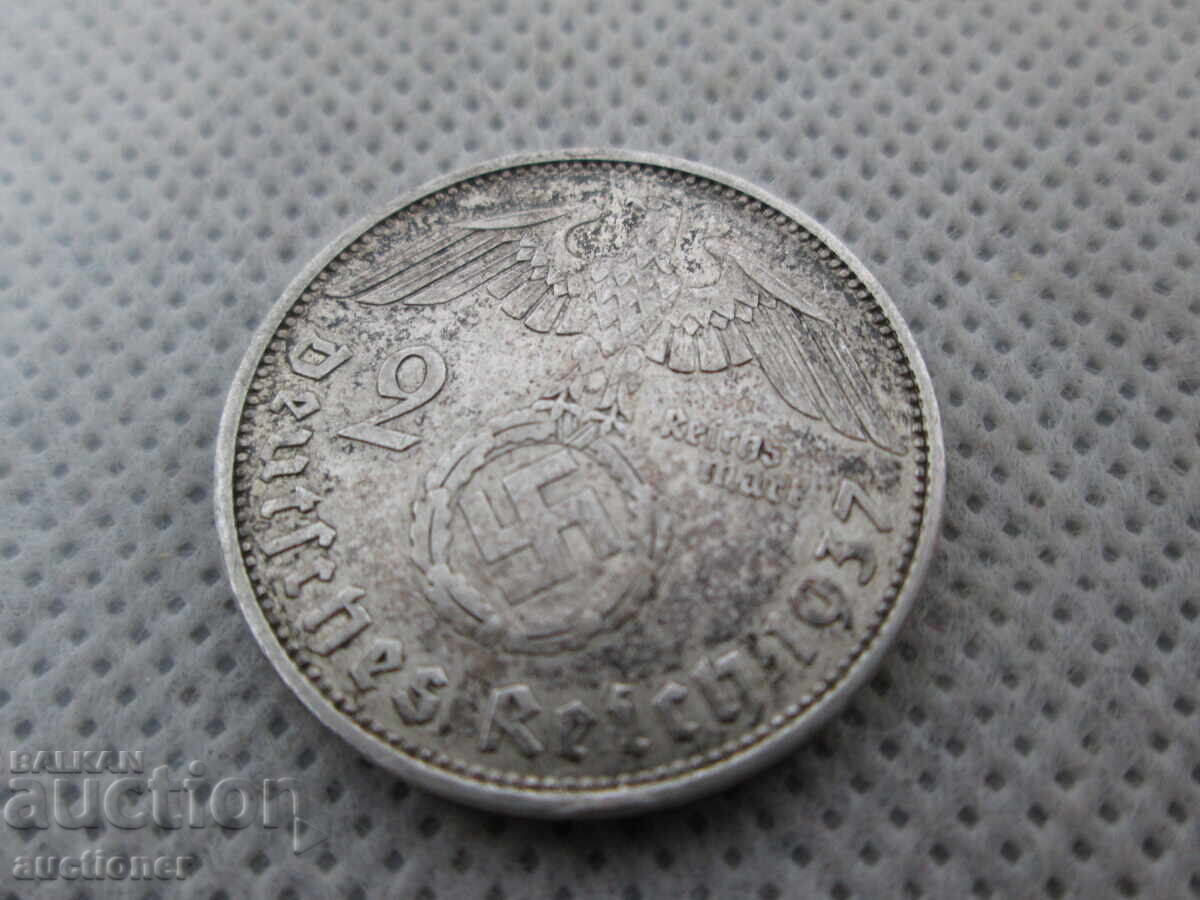 Delivery of 2 Reichsmarks - 1937