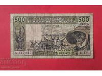 500 Francs 1989 West African States Côte d'Ivoire
