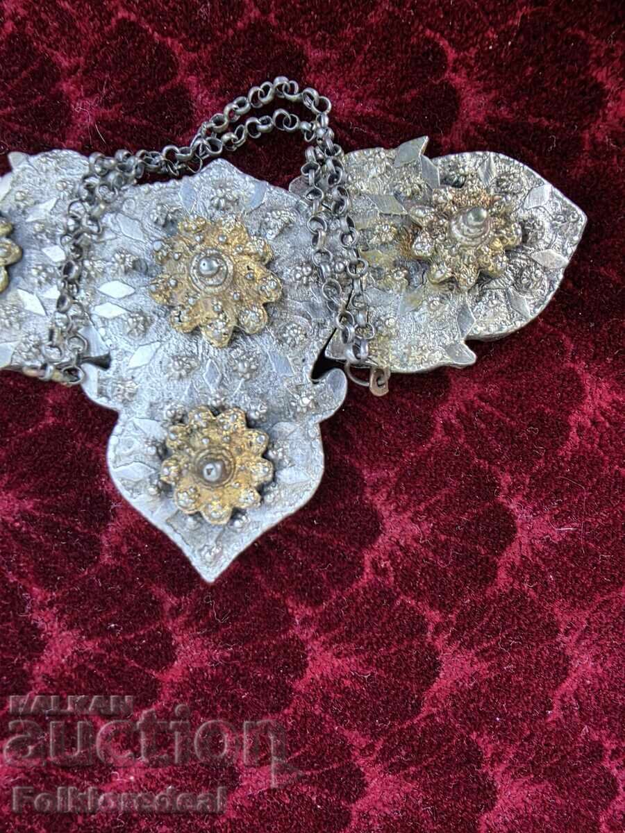 Paftale de argint cu aurire pentru costum popular din zona Kumanovo - 6