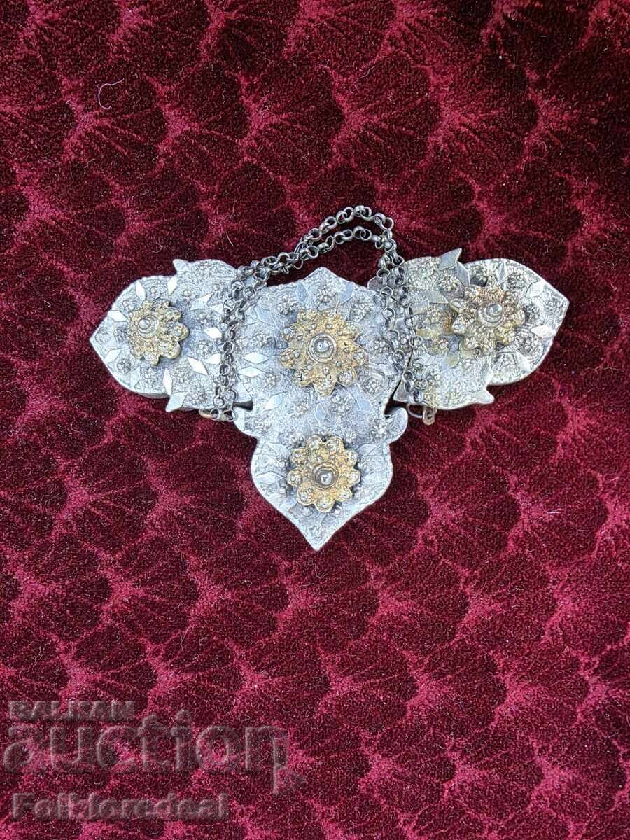 Paftale de argint cu aurire pentru costum popular din zona Kumanovo - 7