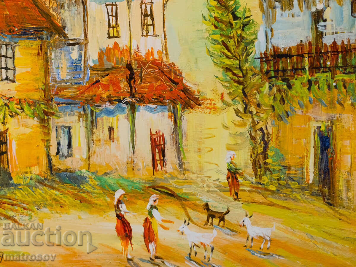 Boris Tsanov Oil Painting, Rural Landscape - 5