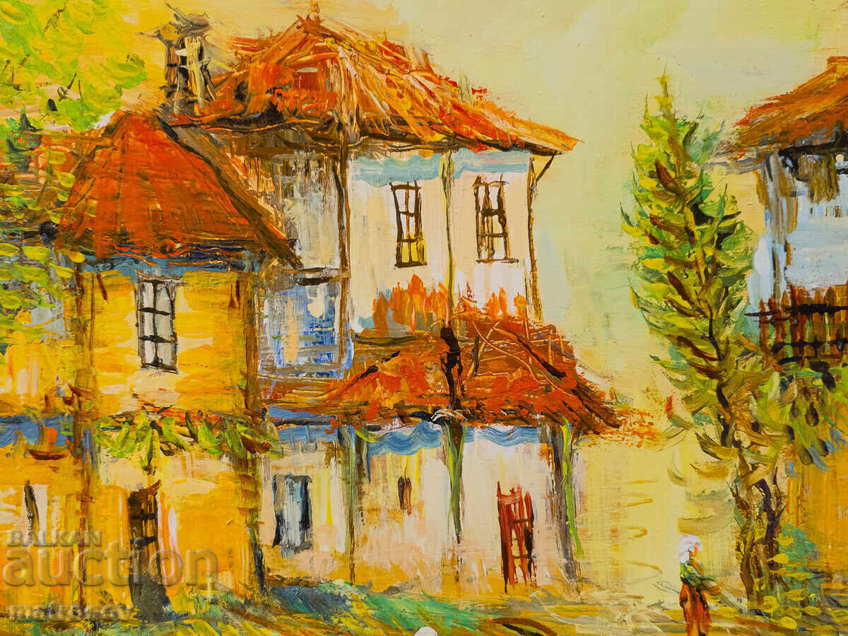 Boris Tsanov Oil Painting, Rural Landscape - 7