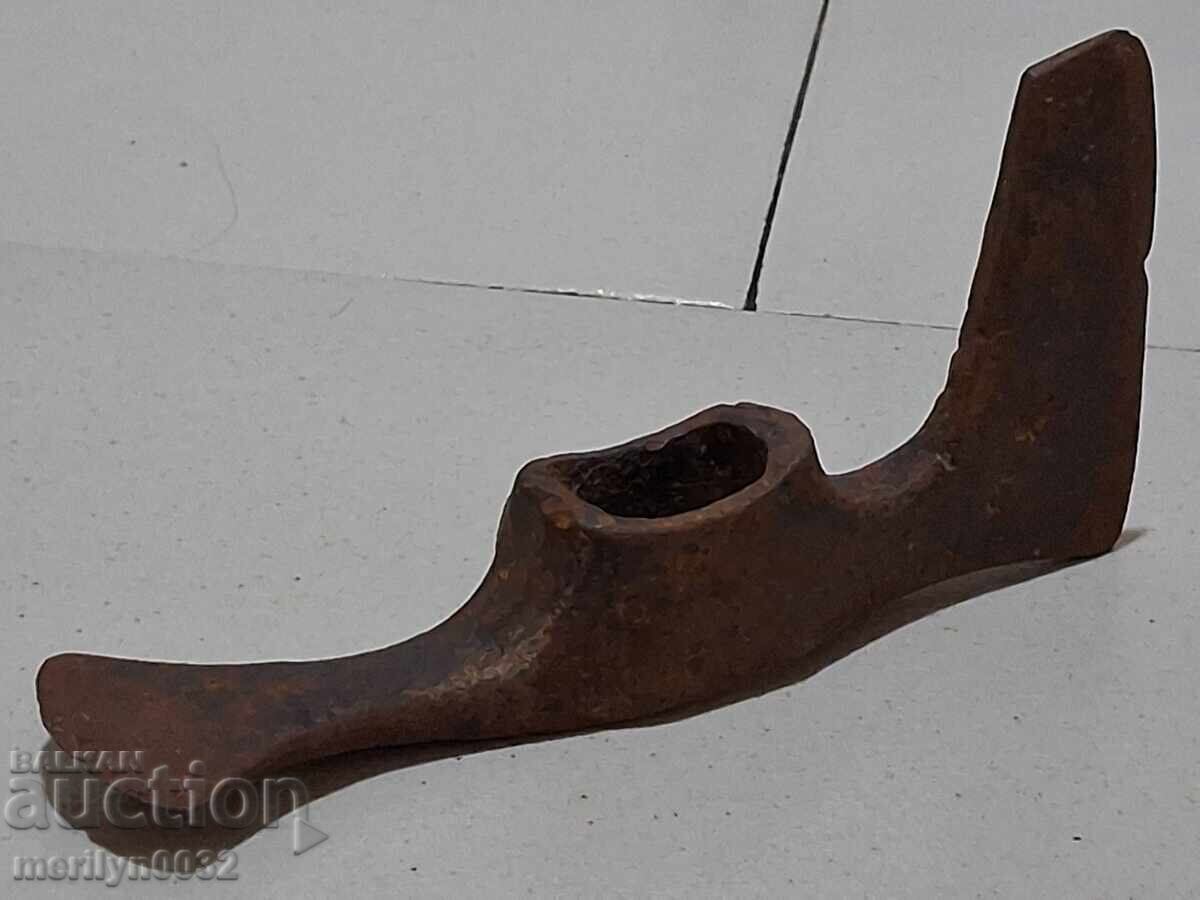 Vechi târnăcop topor instrument topor fier forjat - 5
