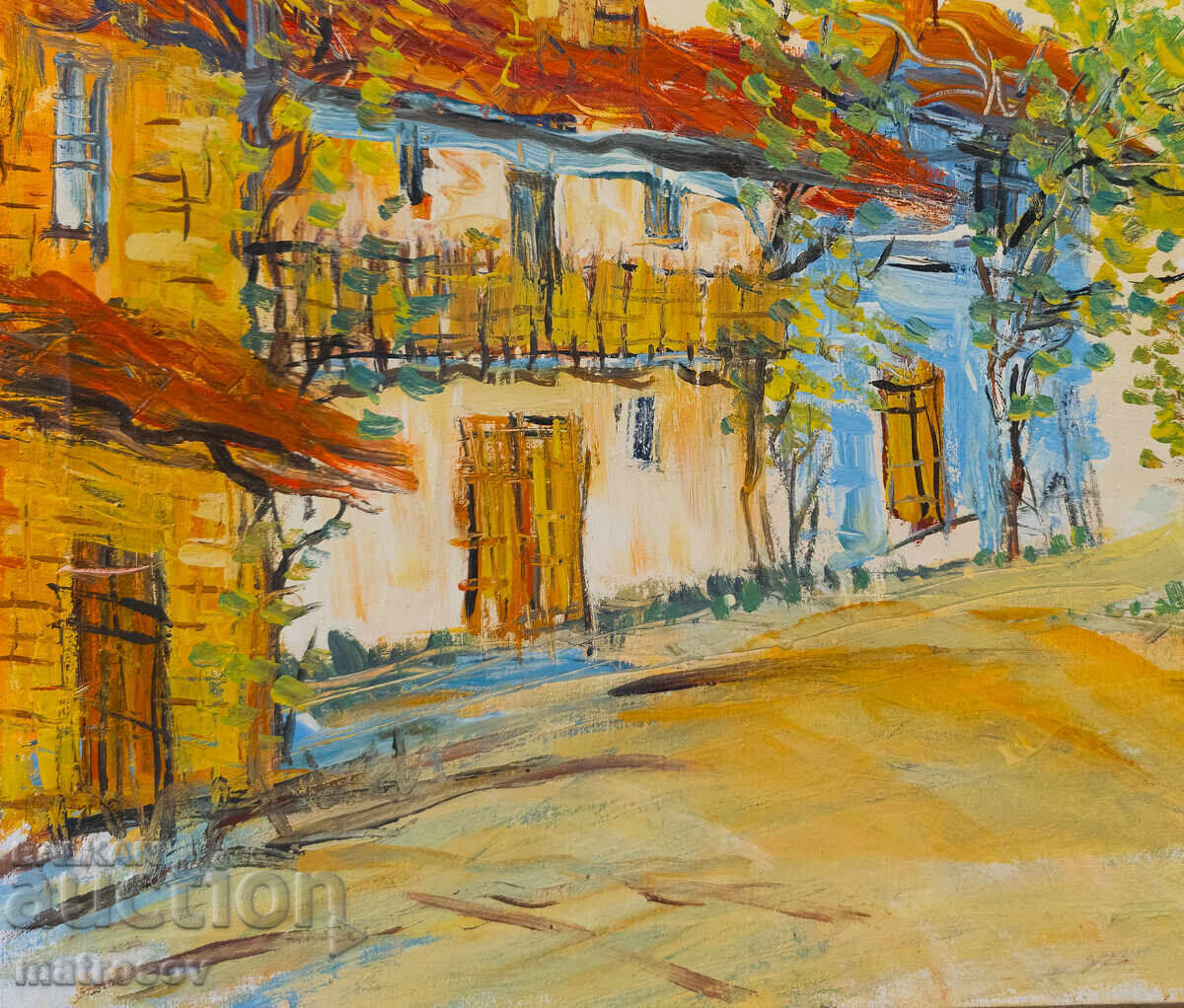 Delivery of Boris Tsanov Oil Painting, Rural Landscape