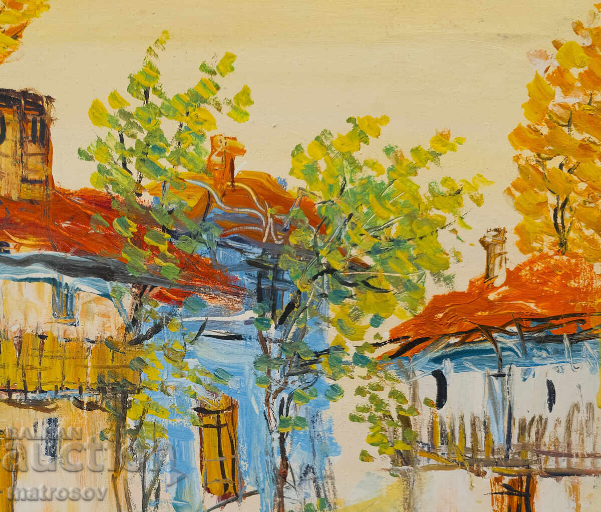 Boris Tsanov Oil Painting, Rural Landscape - 6