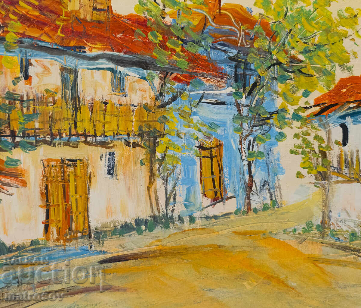 Boris Tsanov Oil Painting, Rural Landscape - 7