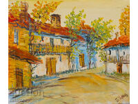 Boris Tsanov Oil Painting, Rural Landscape