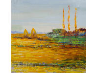 Boris Tsanov Oil Painting, Rural Landscape