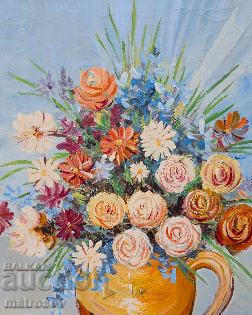 Δημοπρασία Μπορίς Τσάνοφ πίνακας ελαιογραφίας, νεκρή φύση