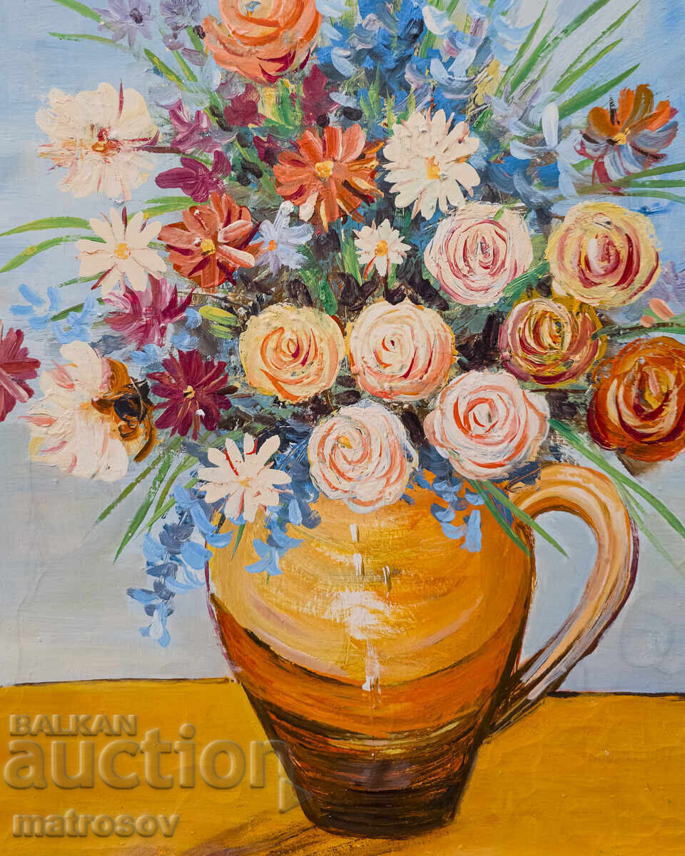 Παράδοση Μπορίς Τσάνοφ πίνακας ελαιογραφίας, νεκρή φύση