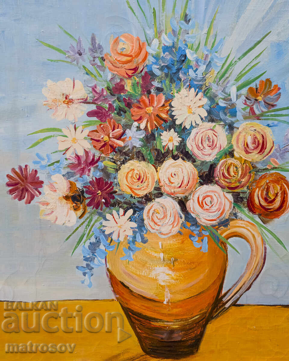 Μπορίς Τσάνοφ πίνακας ελαιογραφίας, νεκρή φύση - 6