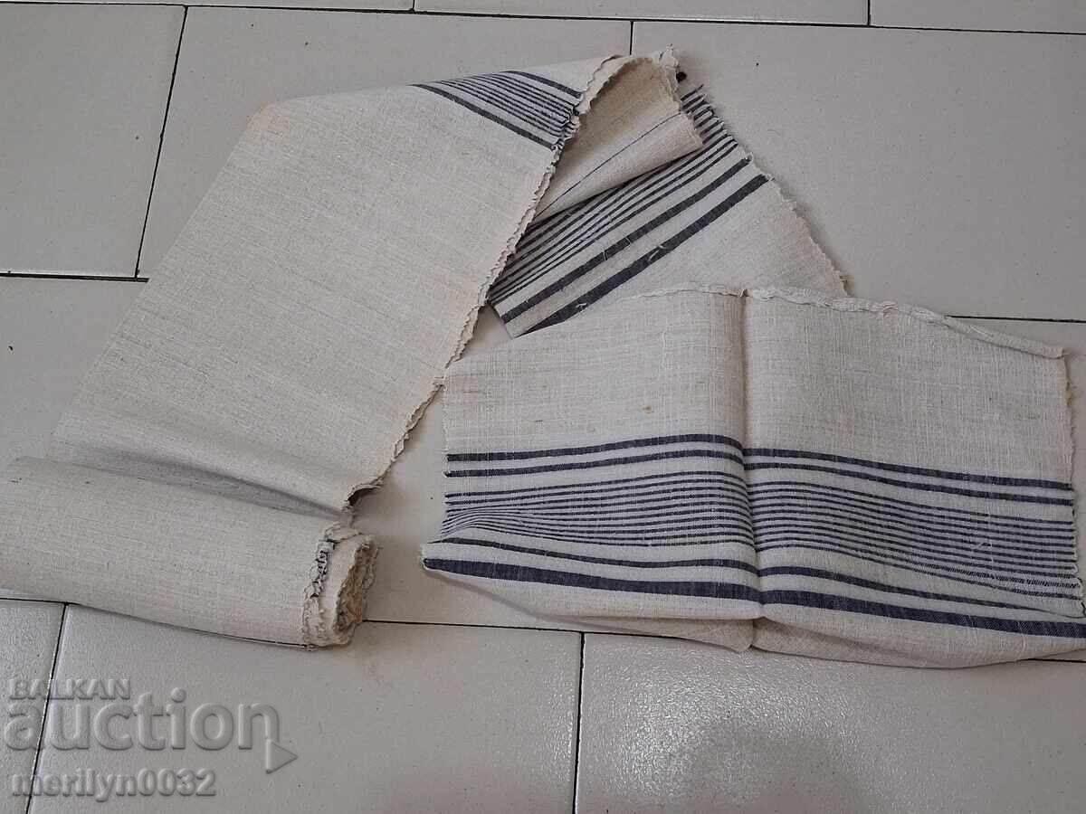 Hand-woven fabric for towels, roll of dowry, double width - 6