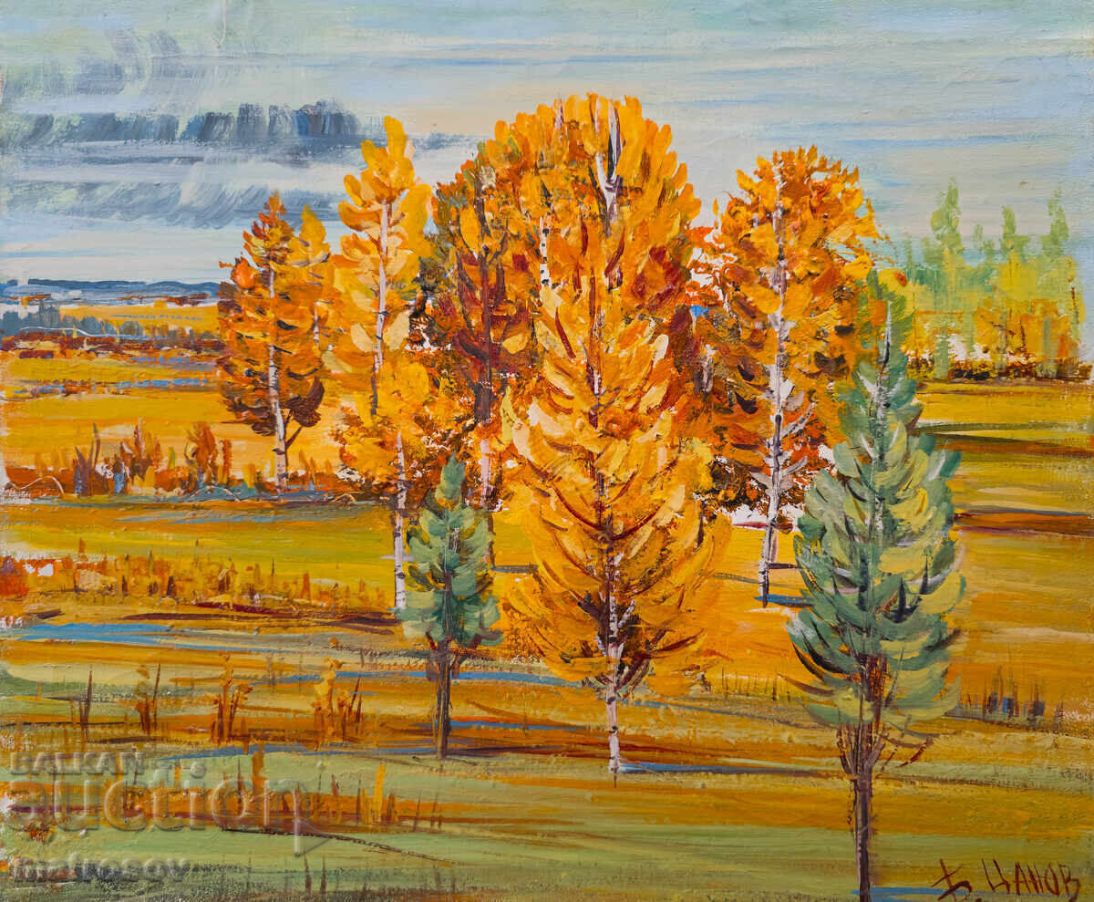 Μπόρις Τσάνοφ πίνακας ελαιογραφίας, τοπίο Μπόρις Τσάνοφ πίνακας ελαιογραφίας, τοπίο