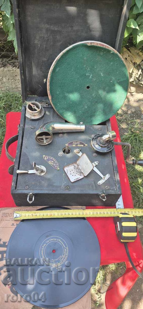 GRAMOFON - MANIVELĂ - PATHE DIAMOND - WW I - 5