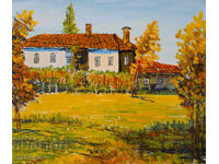 Boris Tsanov tablou ulei, peisaj