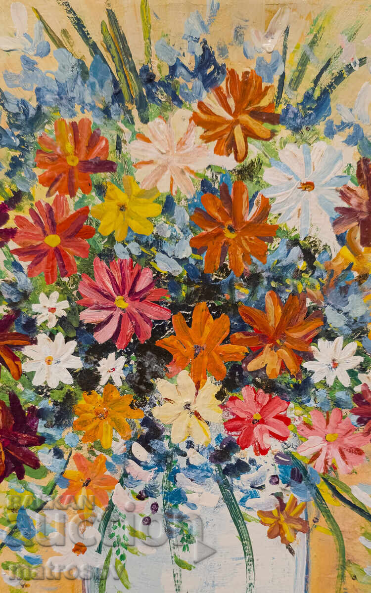 Δημοπρασία Μπόρις Τσάνοφ, ελαιογραφίες, νεκρή φύση 'Λουλούδια' 1992 Δημοπρασία Μπόρις Τσάνοφ, ελαιογραφίες, νεκρή φύση 'Λουλούδια' 1992