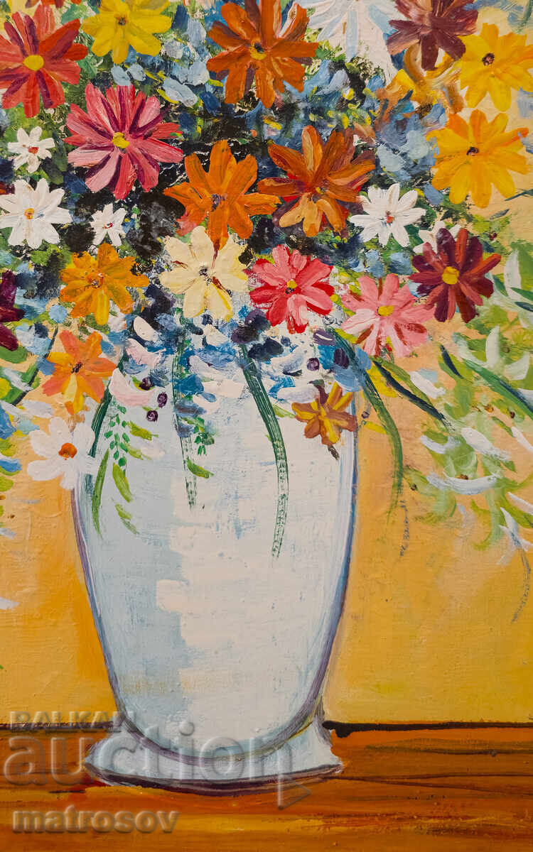 Μπόρις Τσάνοφ, ελαιογραφίες, νεκρή φύση 'Λουλούδια' 1992 - 6 Μπόρις Τσάνοφ, ελαιογραφίες, νεκρή φύση 'Λουλούδια' 1992 - 6