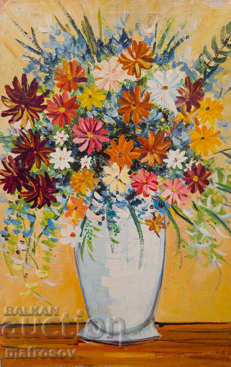 Μπόρις Τσάνοφ, ελαιογραφίες, νεκρή φύση 'Λουλούδια' 1992 Μπόρις Τσάνοφ, ελαιογραφίες, νεκρή φύση 'Λουλούδια' 1992