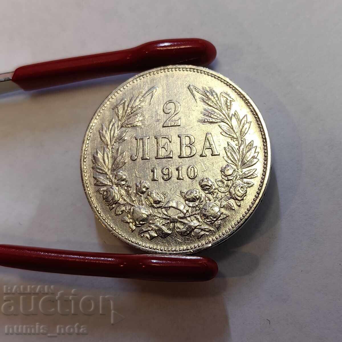 2 лева 1910 година България 2 лева 1910 година България