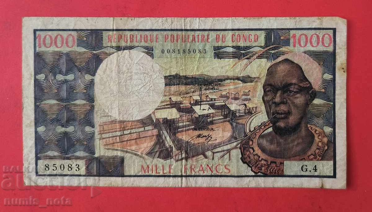 1000 Central African Francs Central Africa Congo