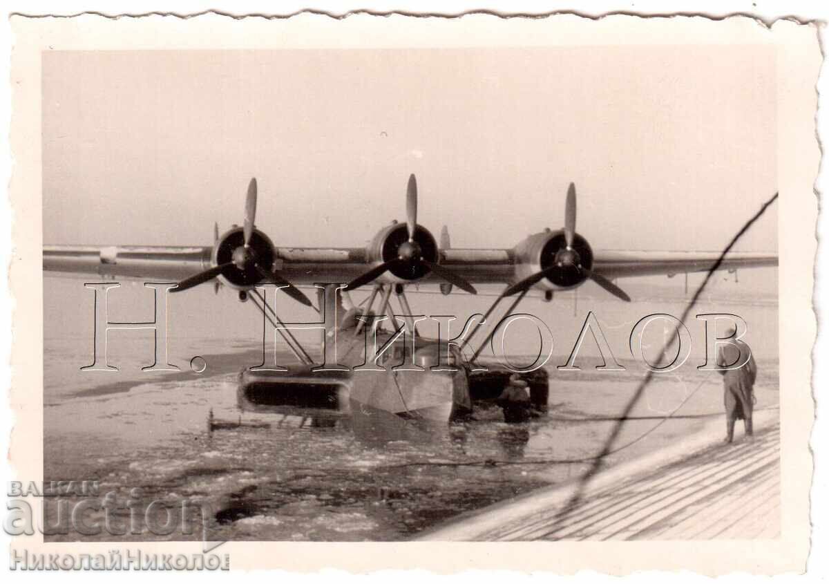 Small Old Photo Airplane Hydroplane Luftwaffe E187