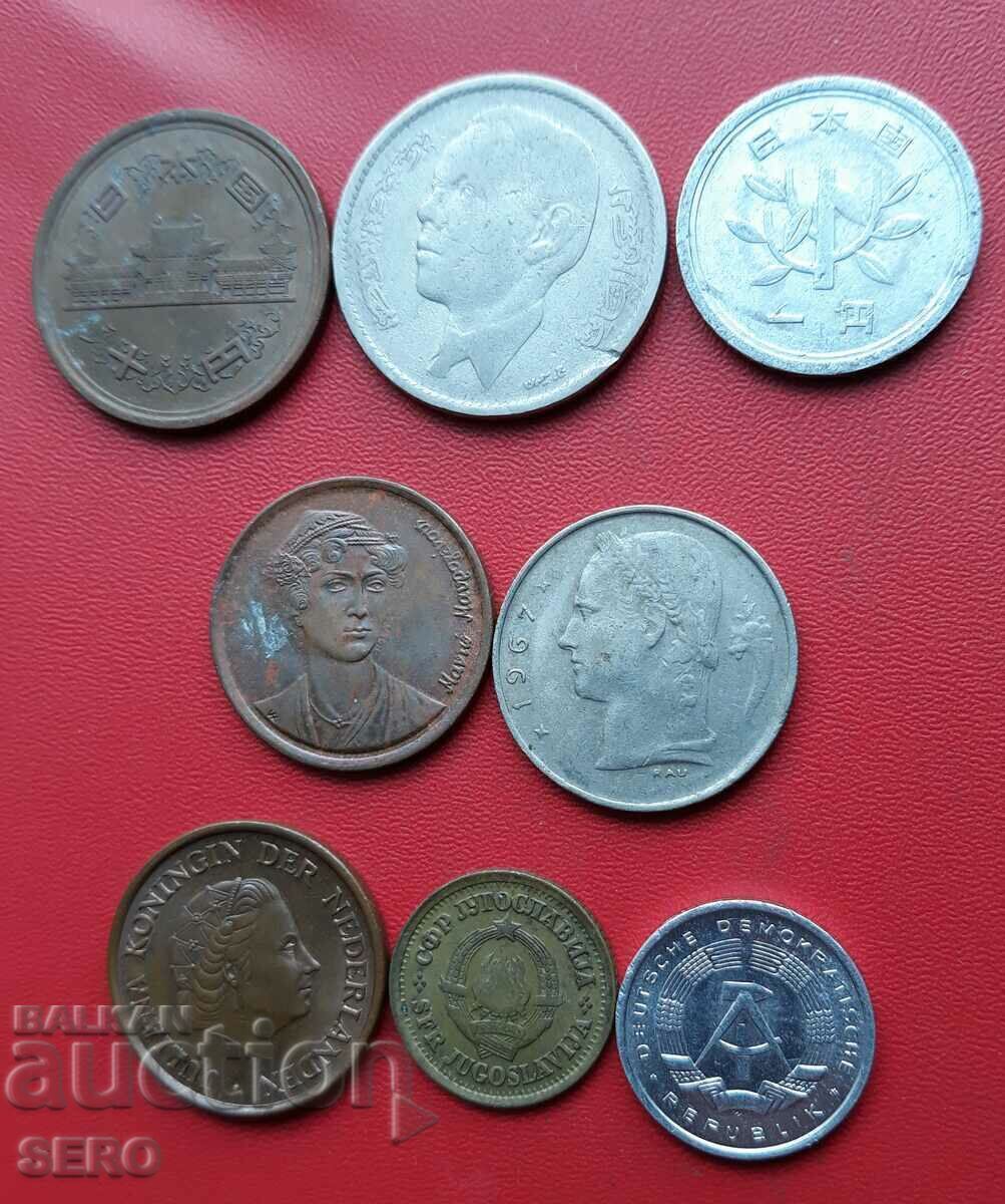Mixed lot of 8 coins with price 0.81 BGN | € 0.41 Mixed lot of 8 coins with price 0.81 BGN | € 0.41