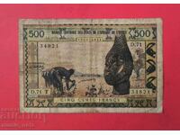 500 φράγκα 1959 Δυτική Αφρική Τόγκο