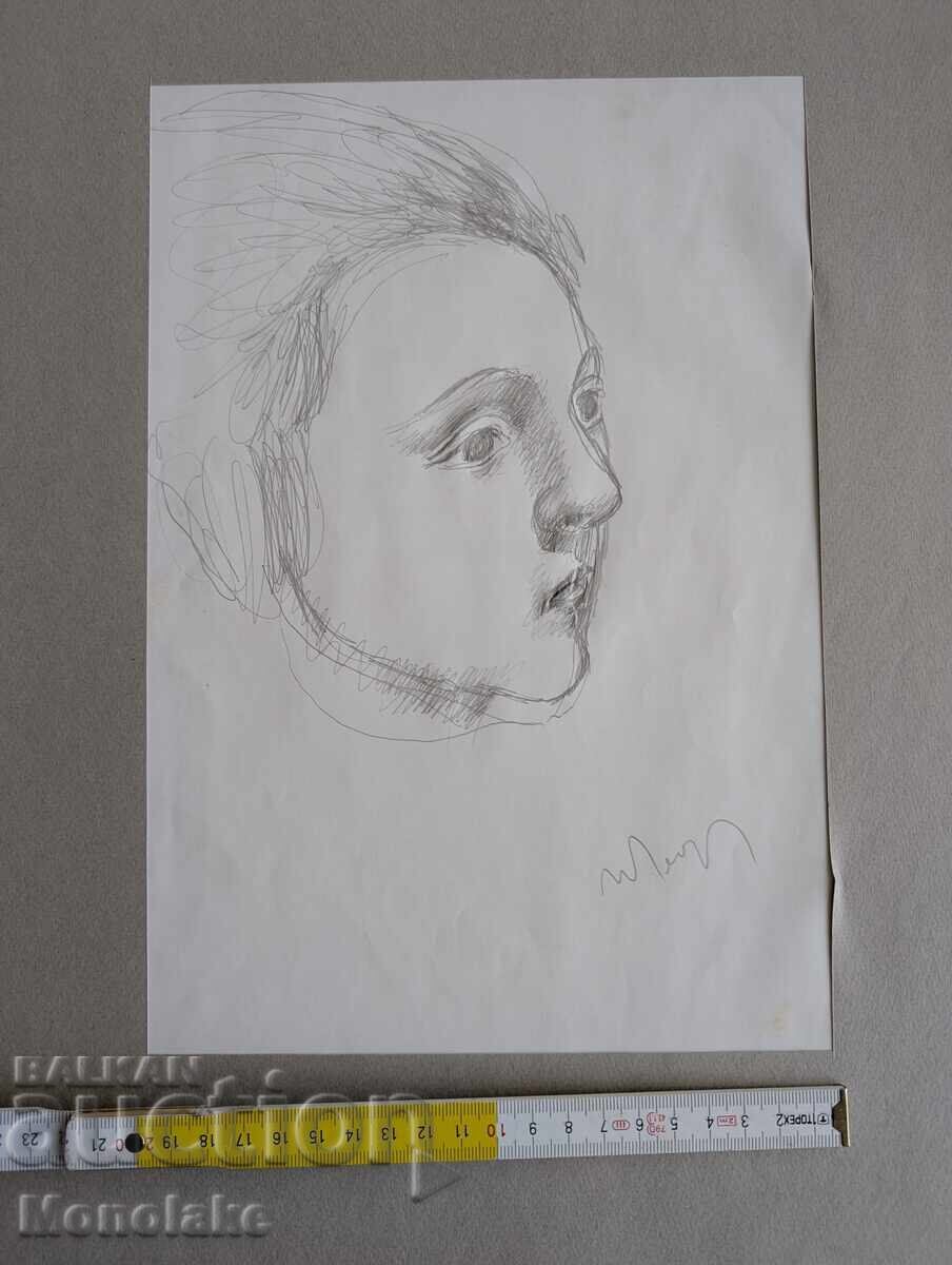 Ιβάν Γκεοργκίεφ – Ρέμπραντ (1938-1994) σχέδιο με τιμή 440.00 BGN | € 224.97